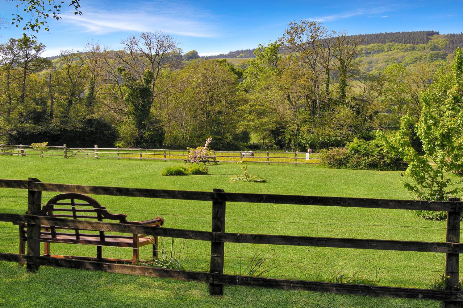 View across our fields in The Avill Valley